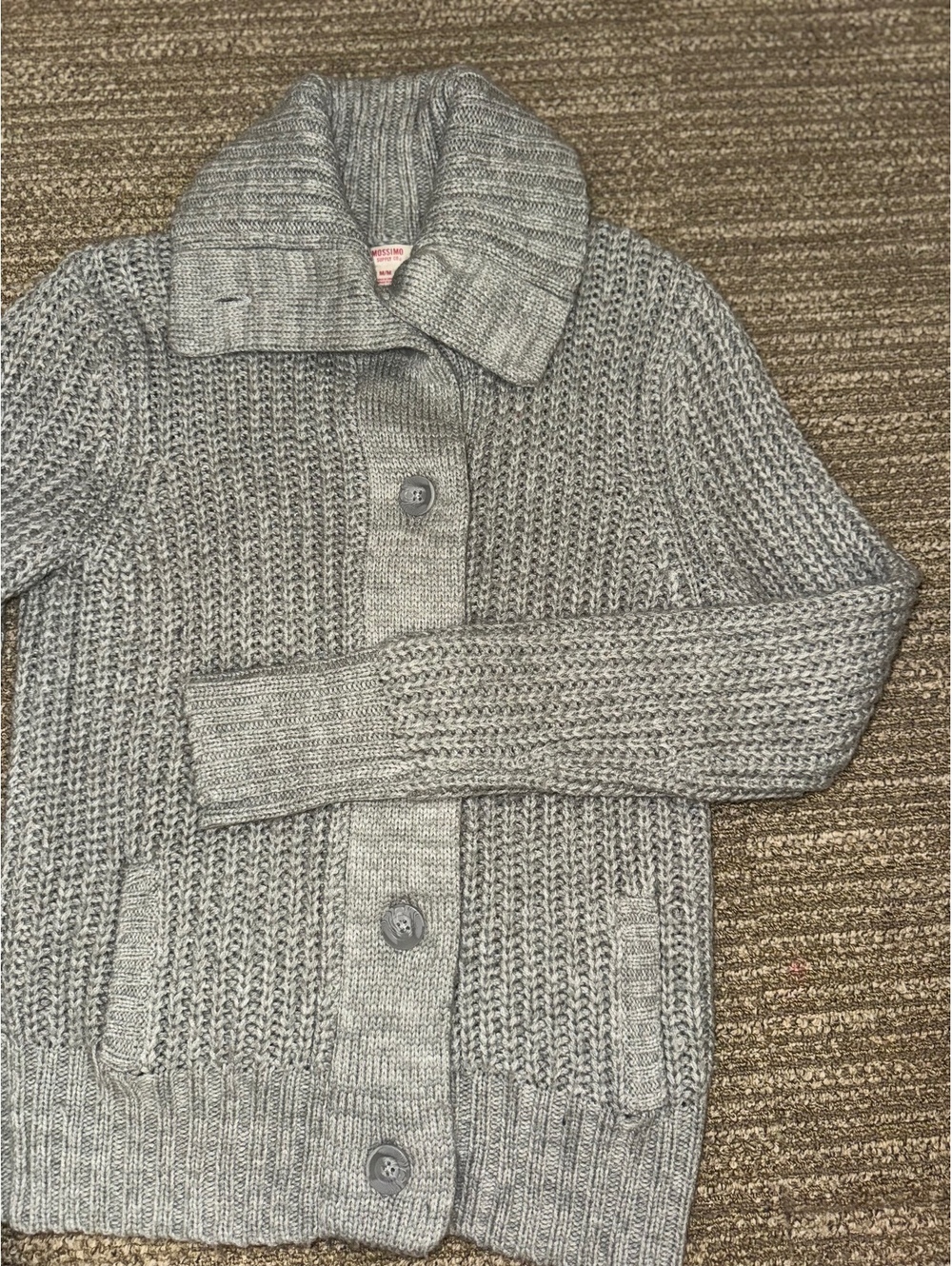 Women's Mossimo Supply Co Gray Knit Buttoned Cardigan Sweater Size Medium